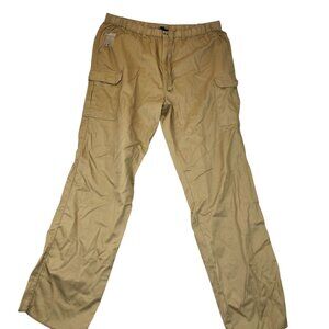 Kingsize Mens Cargo Pants Size 2XL 38 Big Straight Leg Outdoors Flat Front Tan